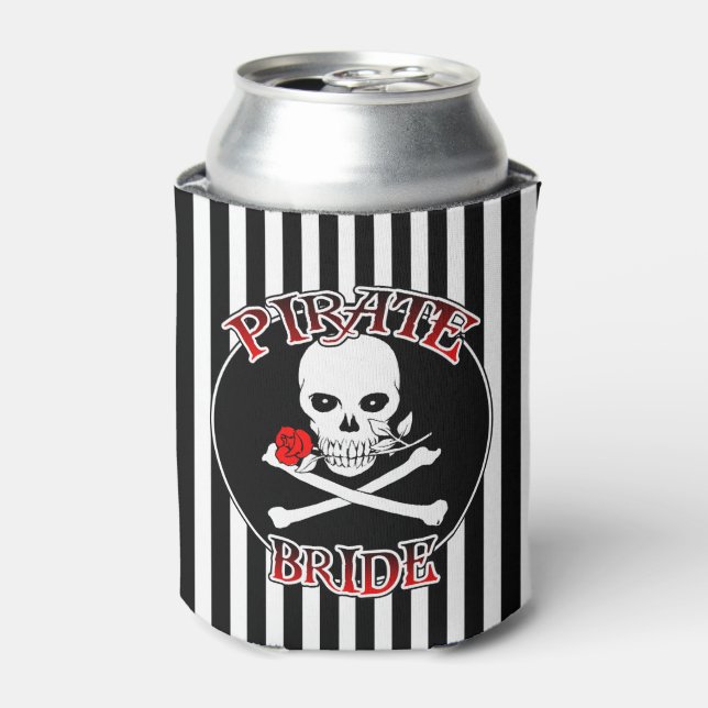 Porta-lata Pirate Bride Can Cooler (Can Front)
