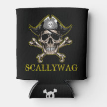 PIRATE CARRIBEAN SKULL Crossbones Scallywag Pode