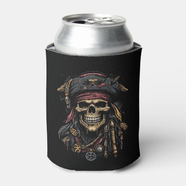 Porta-lata Pirate Mascot Can Cooler (Can Front)