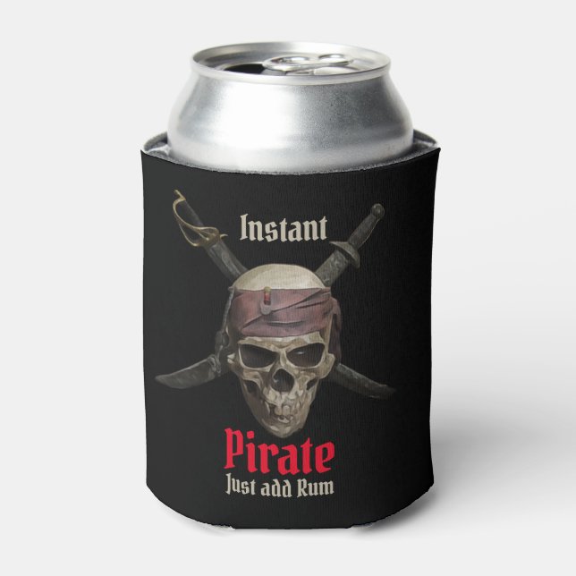 Porta-lata Pirate Skull Can Cooler (Can Front)
