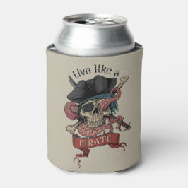Porta-lata Pirate Skull Can Cooler