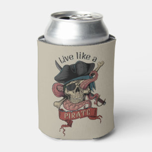 Porta-lata Pirate Skull Can Cooler