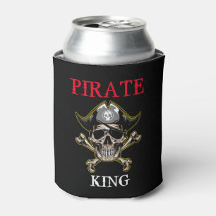 PORTA-LATA PIRATE SKULL KING CROSS BONES PODEM RESFRIAR