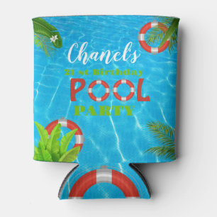 Porta-lata Piscina Aniversário de Verão