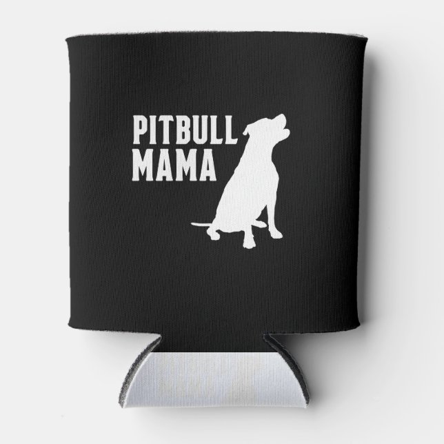 Porta-lata Pitbull Mama Silhouette (Frente)