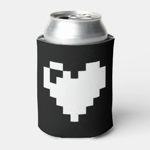 Porta-lata Pixel Heart 8 bits