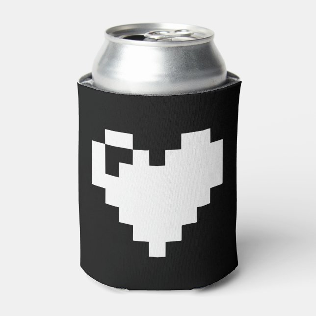 Porta-lata Pixel Heart 8 bits (Can Front)