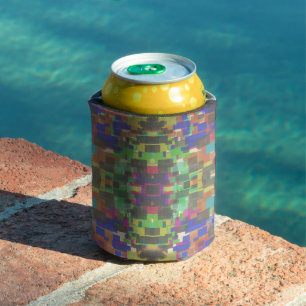 Porta-lata Pixelado Padronizado Além Das Cores Do Arco-Íris