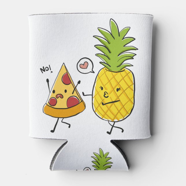 Porta-lata Pizza de abacaxi (Frente)