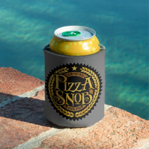 Porta-lata Pizza Snob - amante de pizza engraçado