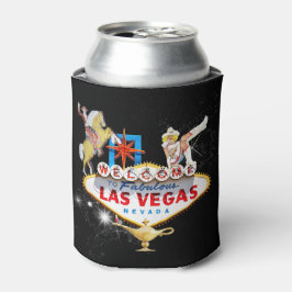Porta-lata Placa de Boas-Vindas de Las Vegas em Fundo Estrela