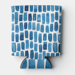 Porta-lata Placas De Aquarela: Azul, Sem Costura.