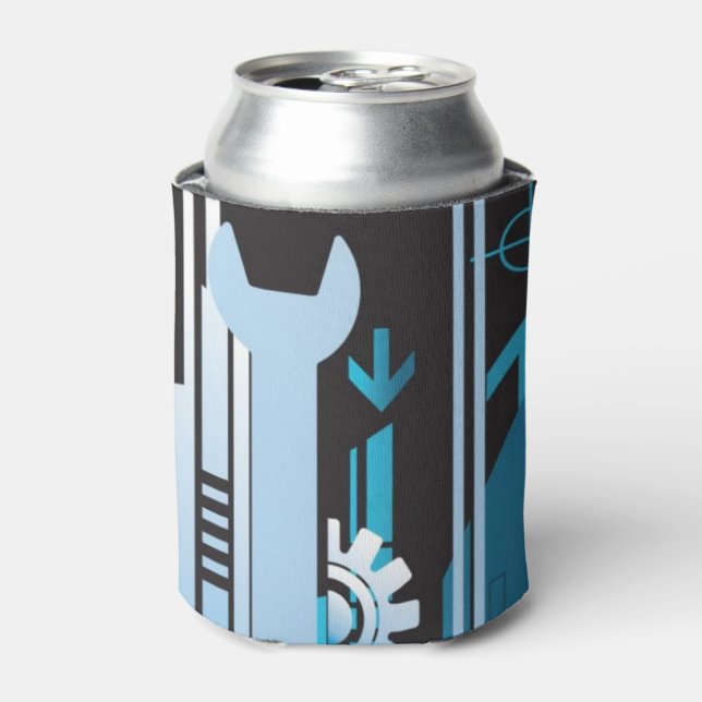 Porta-lata Plano de fundo de meio tom técnico 3 (Can Front)