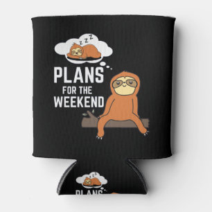 Porta-lata Planos de Preguiça para o Fim de Semana