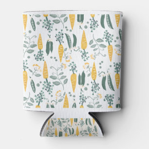 Porta-lata Playful Carrot & Pea Children's Pattern