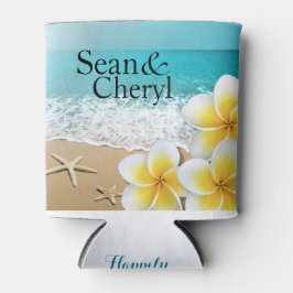 Porta-lata Plumeria Beach Can Cooler