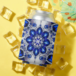 Porta-lata Pode resfriar com design de cor branca azul