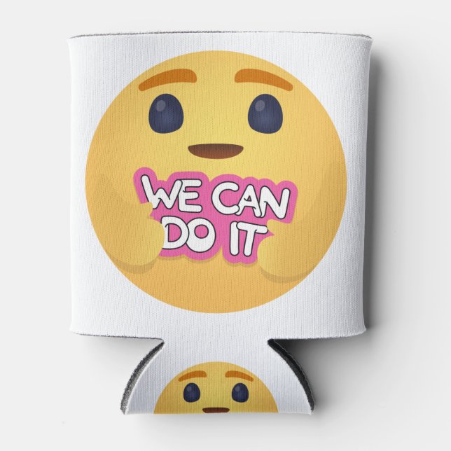 Porta-lata Podemos Fazê-Lo Importando Emojis (Frente)