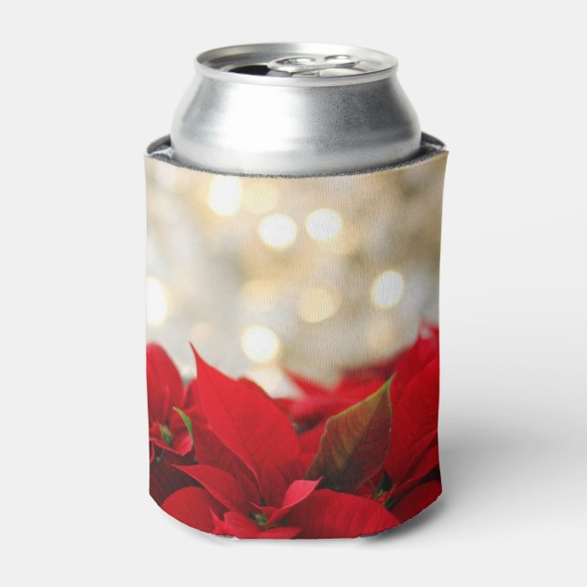Porta-lata Poinsettia de Natal (Can Front)