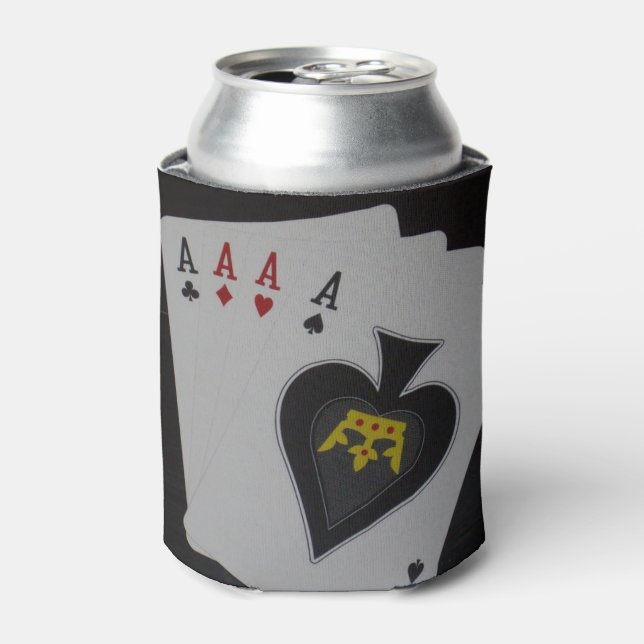 Porta-lata Poker, Quad Aces Stubby. (Can Front)