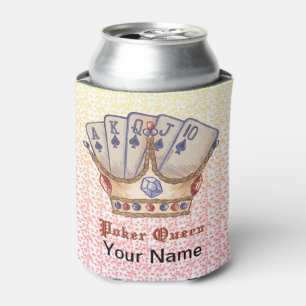 Porta-lata Poker Queen Can Cooler