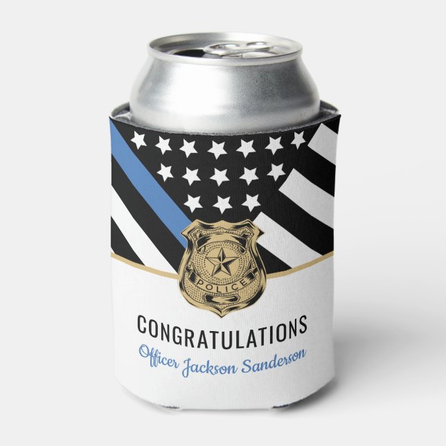 Porta-lata Polícia da Polícia - Parte de Aposentadoria (Can Front)