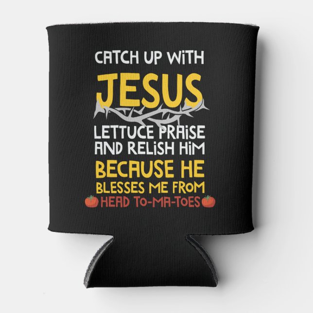 Porta-lata Ponte em Dia com Jesus (Frente)