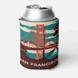 Porta-lata Ponte Ouro do Estilo Vintage em São Francisco