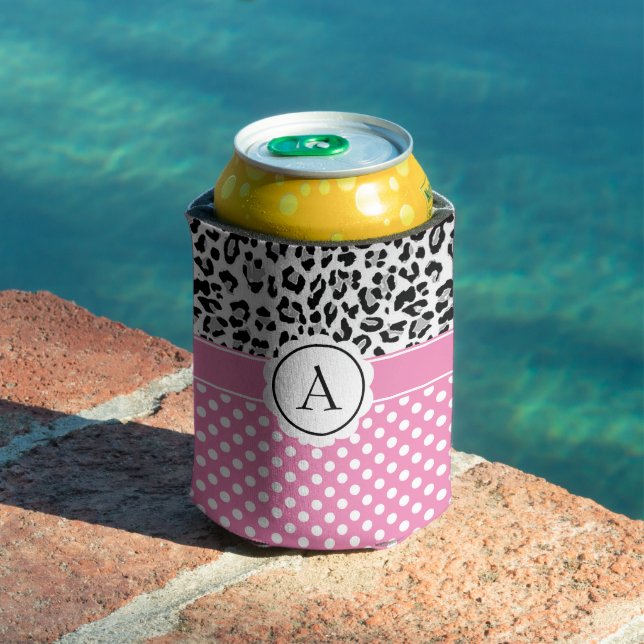 Porta-lata Pontos e impressão monogramas de fêmeas (Piscina in situ)