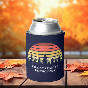 Porta-lata Pôr do sol na floresta, reunião de família persona