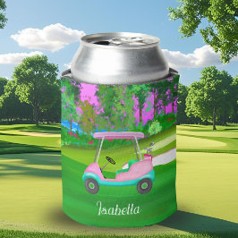 Porta-lata Pôr do Sol no Campo de Golfe Carrinho de Golfe de