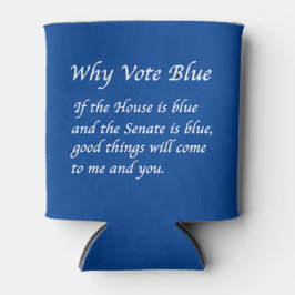 Porta-lata Por que votar azul em 2024