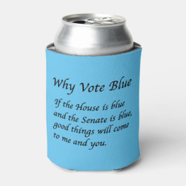 Porta-lata Por que votar azul em 2024