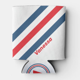 Porta-lata Postman Nostalgic Stripes com Nome