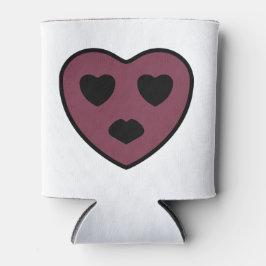 Porta-lata Pout da face do coração