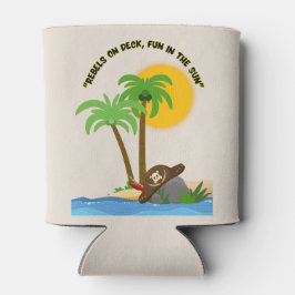 Porta-lata praia da ilha pirata