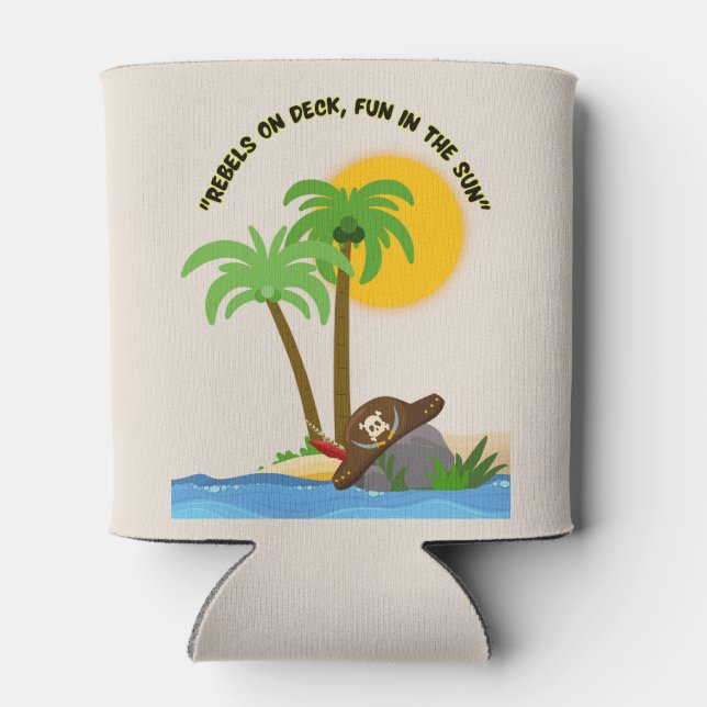 Porta-lata praia da ilha pirata (Traseira)