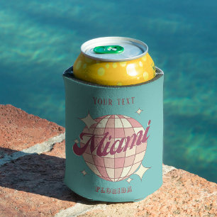 Porta-lata praia de vida noturna de Miami City Flórida