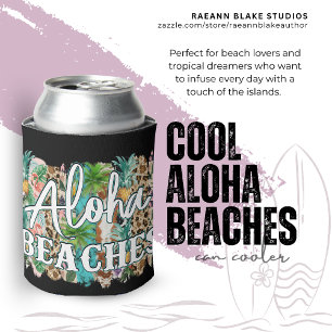 Porta-lata Praias de Aloha! Resfriador de Latas