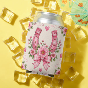 Porta-lata Pratos de Papel para Chá de Bebê Cowgirl Rosa Bo