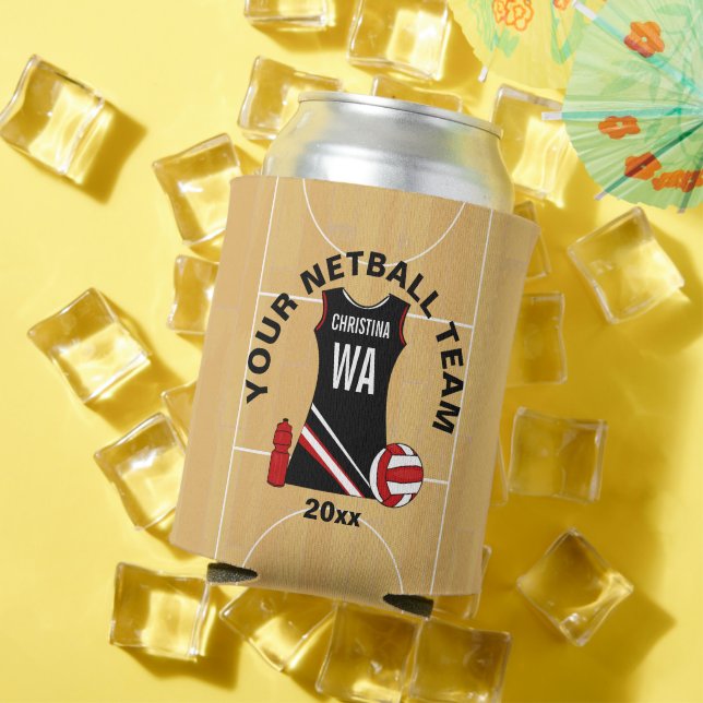 Porta-lata Prêmio personalizado para jogadores Netball (Verão in situ)