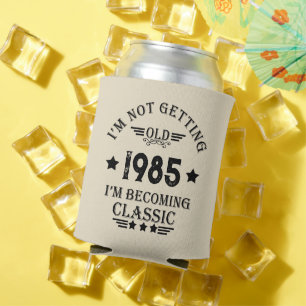 Porta-lata presente de aniversário de vintage personalizado