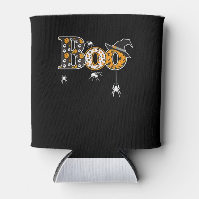 Porta-lata Presente de aranha | Aranha Halloween Boo (Frente)