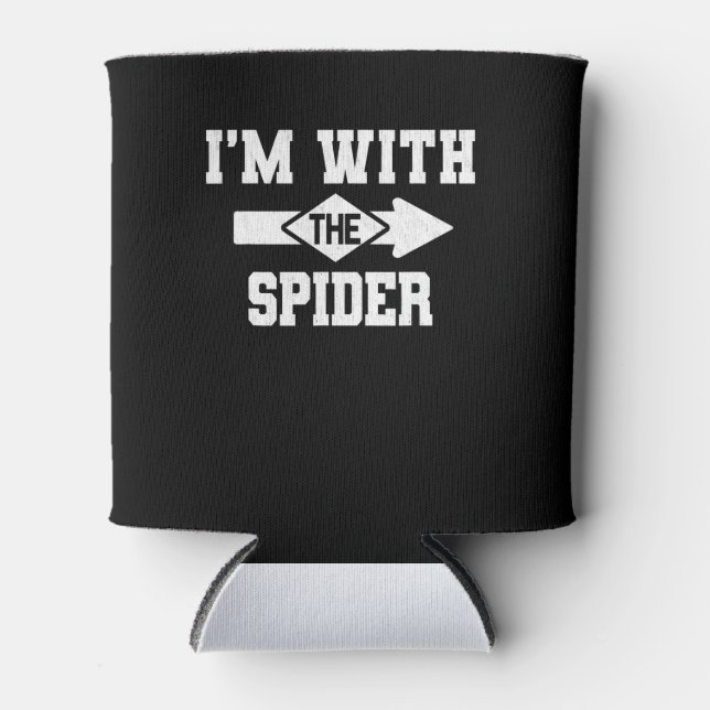 Porta-lata Presente de aranha | Estou com a fantasia de aranh (Frente)