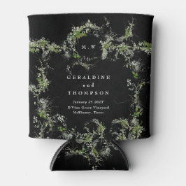 Porta-lata Presente de Casamento de Eucalyptus Monograma Pret