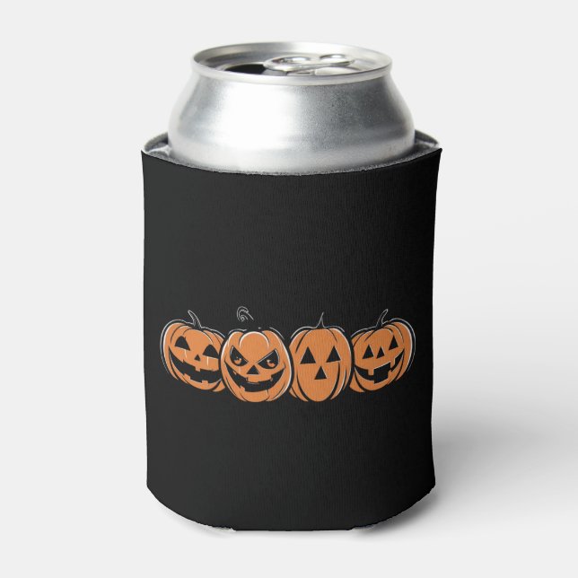 Porta-lata Presente de Halloween de Abóbora de Outono de Ação (Can Front)