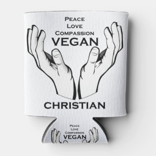 Porta-lata presente de Mensagem Cristã Vegan
