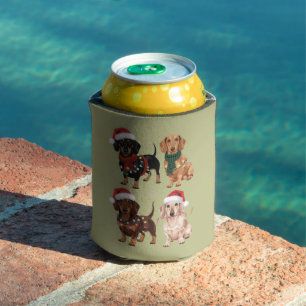 Porta-lata Presente de Natal para Mãe de Dachshund Amante do