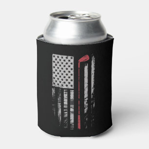 Porta-lata Presente de taco de golfe da bandeira americana vi
