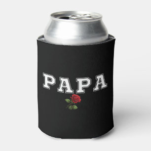 Porta-lata Presente do Dia dos Pais Papa com Desenho de Rosa